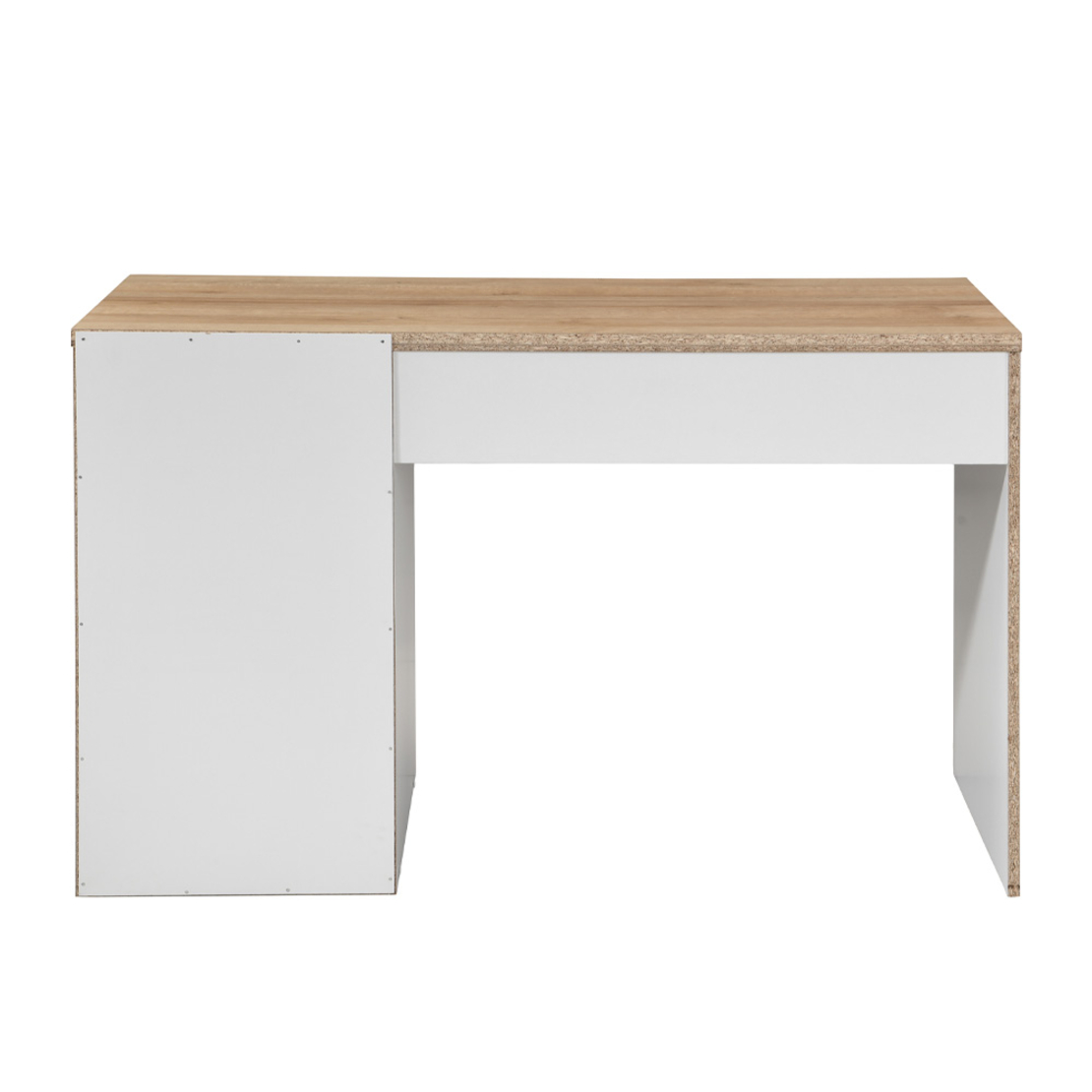 PRACTICO 120 DESK 1DRAWER CHIPBOARD WITH MELAMINE CARTA WHITE NATURAL 120x50xH76cm E1 MY