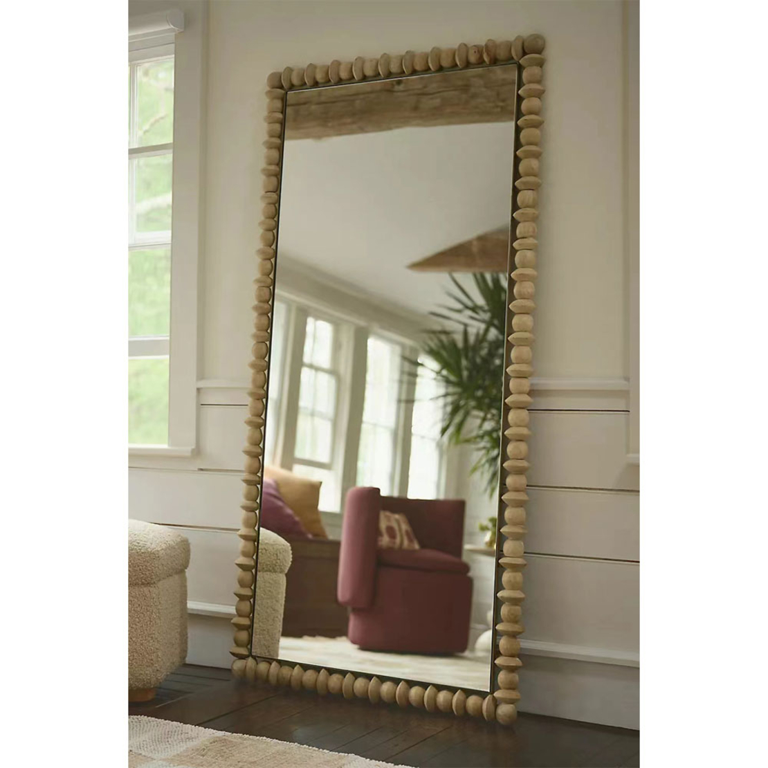 INDIANA MIRROR STANDING WOOD NATURAL 90xH182cm E1