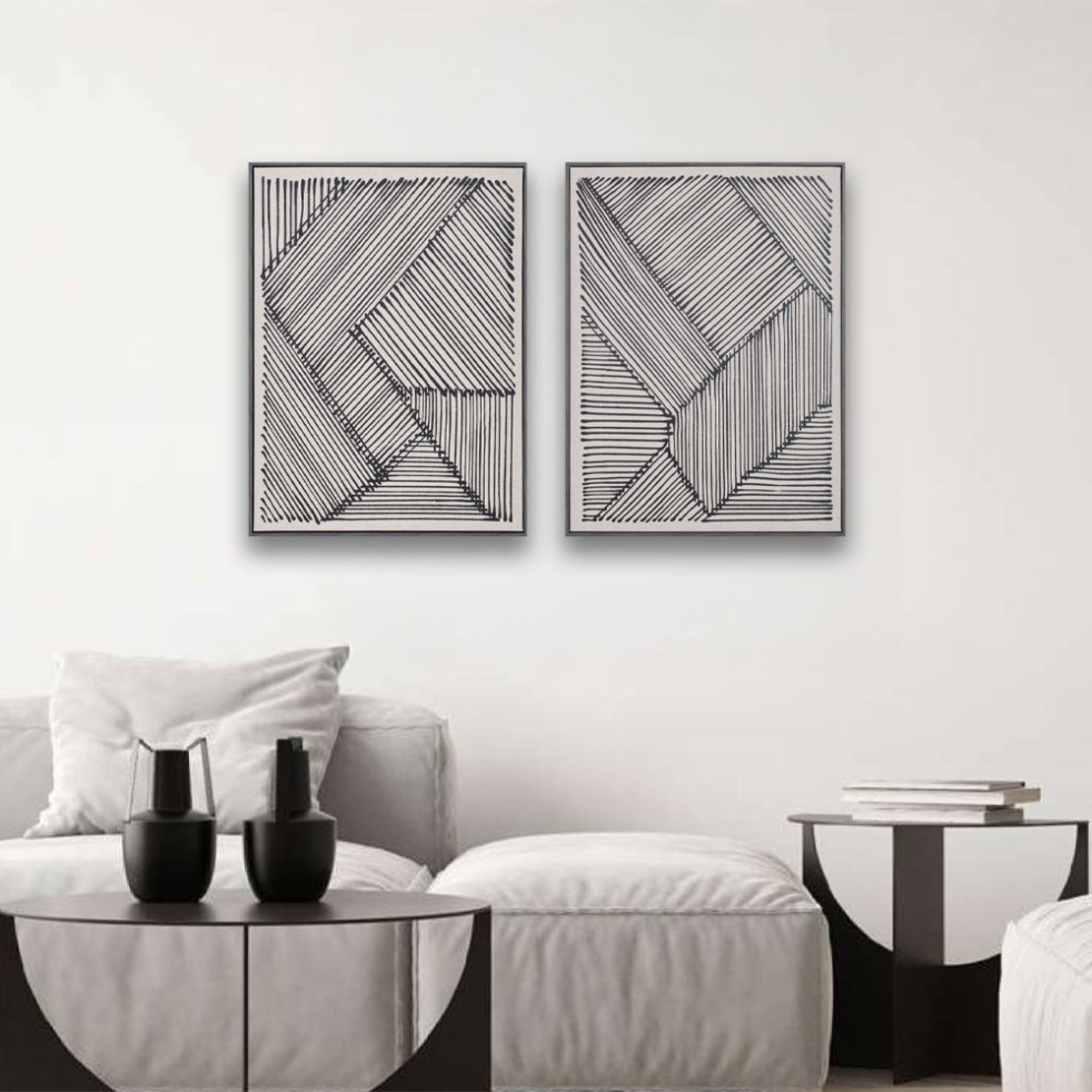 STAY TRUE PAINTING DECORATIVE 60x80x4 LEATHER WHITE BLACK WOOD BLAC