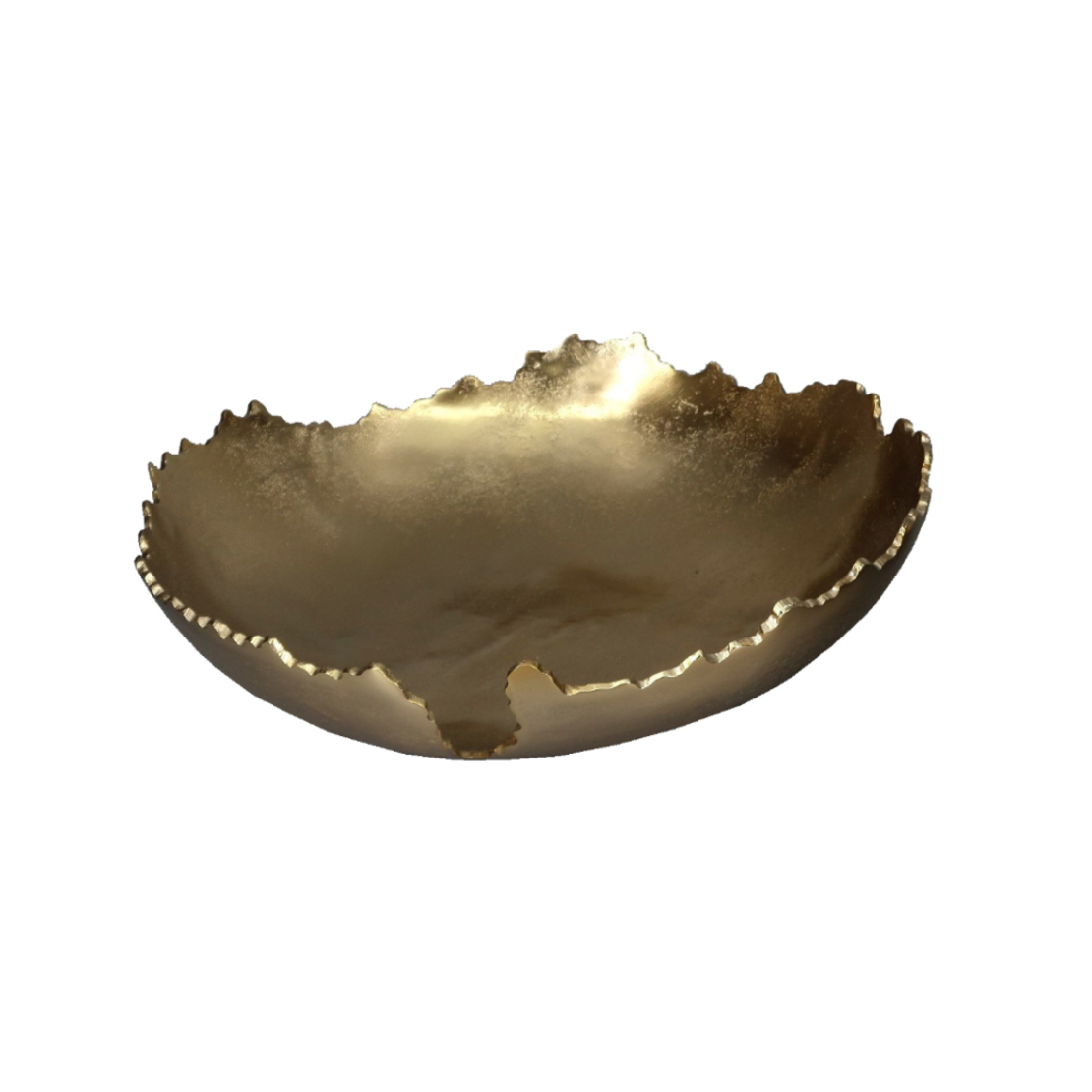 VAGOTT BOWL ALUMINIUM GOLD D40xH10cm IN