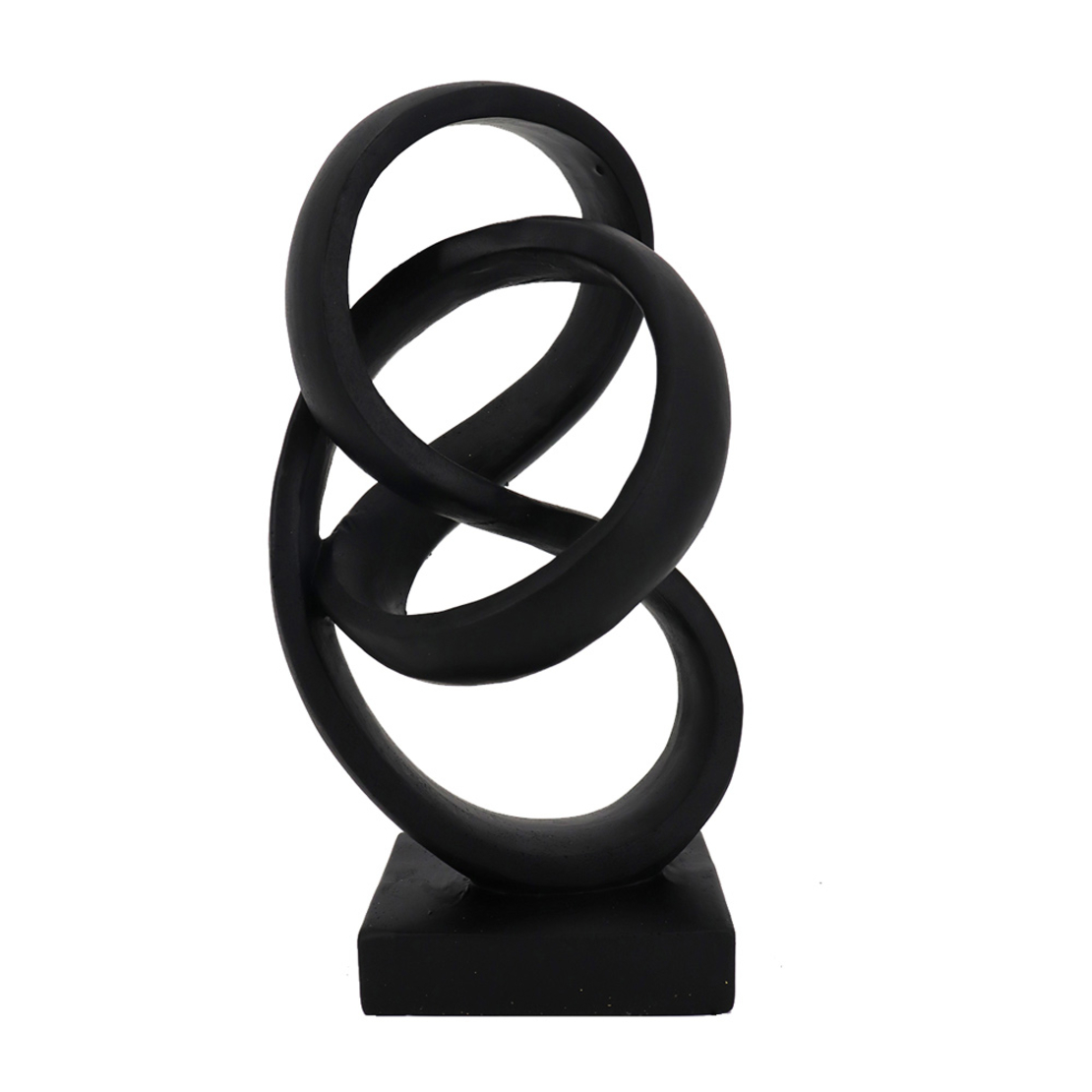 INFINITE ROUTES DECO POLYRESIN BLACK D13,5xH25cm P