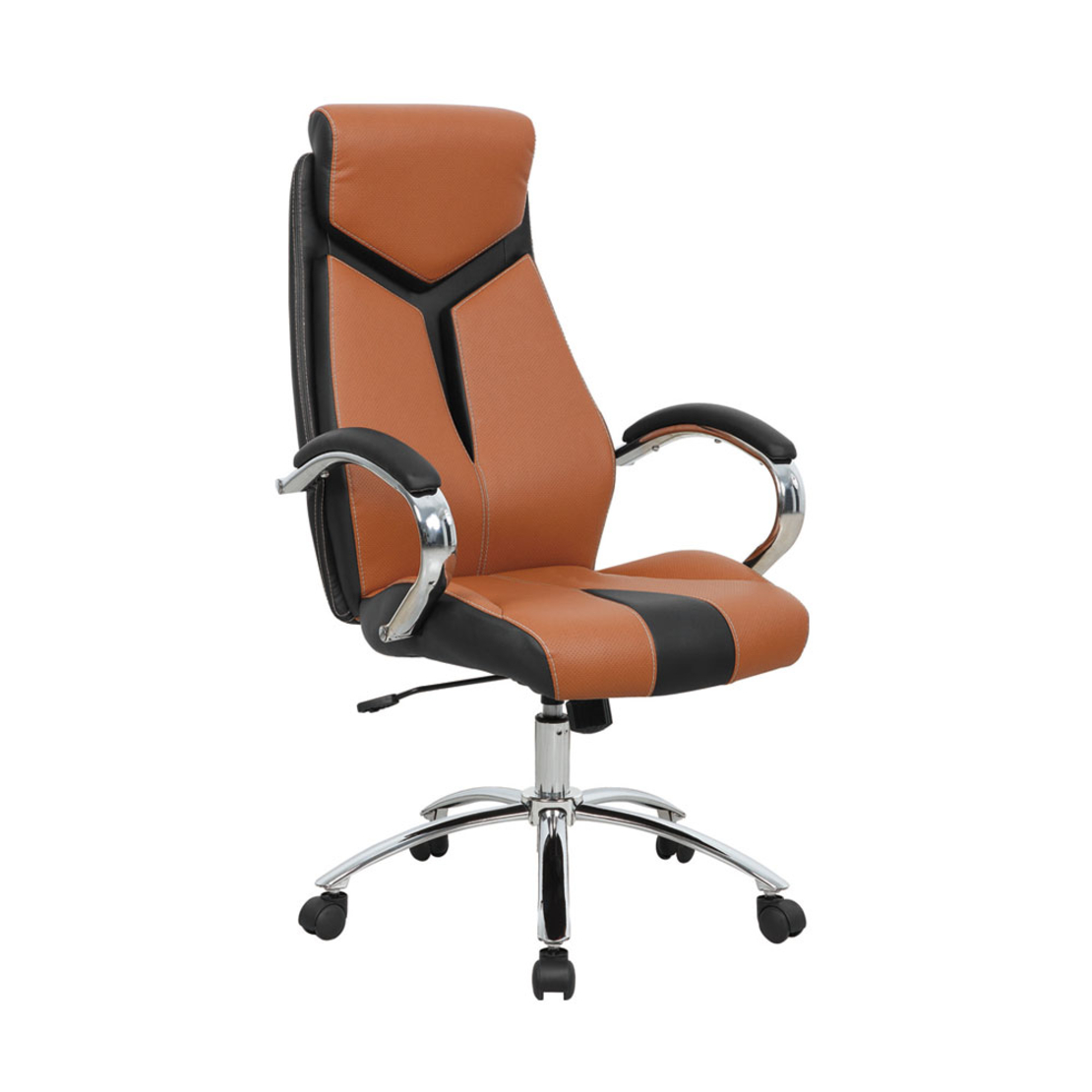 PATRON CHAIR DESK FABRIC CAMEL BLACK 63x72xH125cm PRC