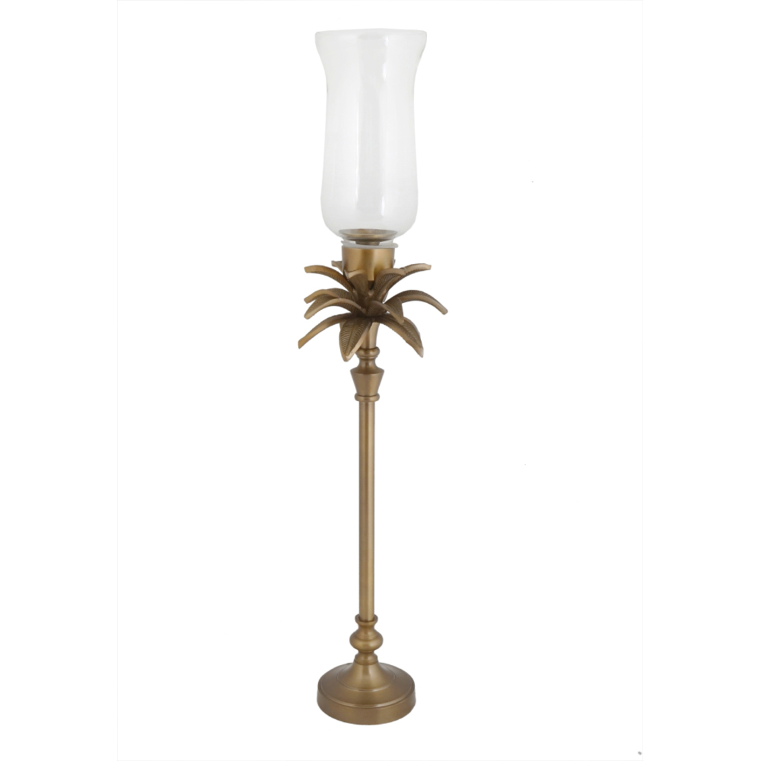 ANANIA 3 CANDLE HOLDER ALUMINIUM GLASS BRONZE D12,