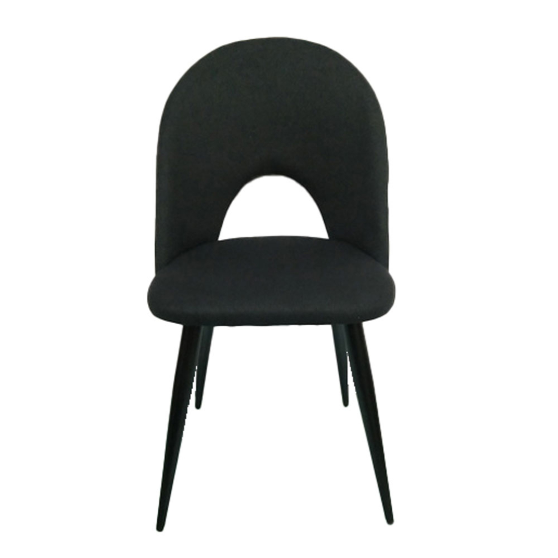 COMMODO CHAIR FABRIC BLACK METAL BLACK E1 PRC