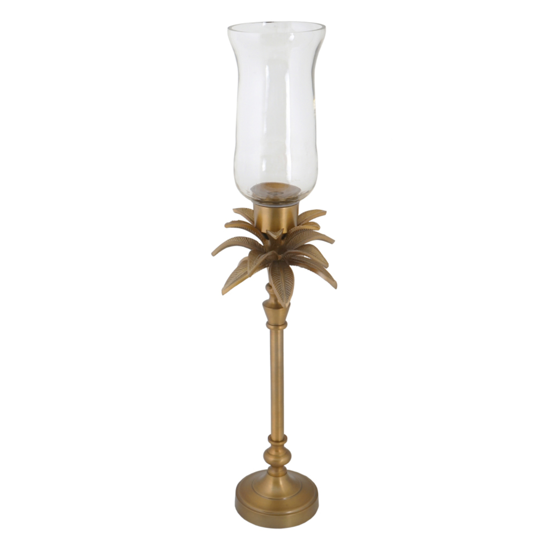 ANANIA 2 CANDLE HOLDER ALUMINIUM GLASS BRONZE D12,