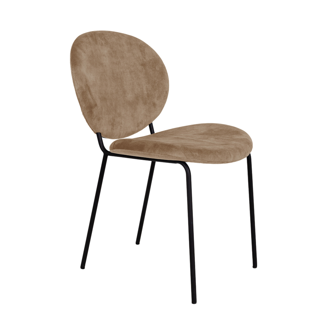 BEETLE CHAIR FABRIC BROWN GOLD METAL E1 PRC