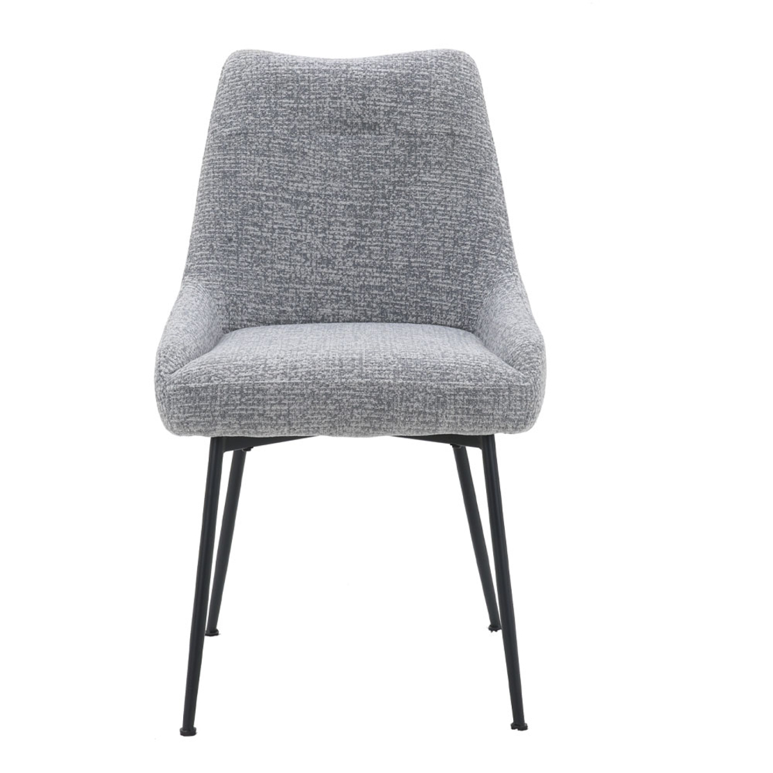 DON CHAIR FABRIC GREY METAL BLACK E1 PRC