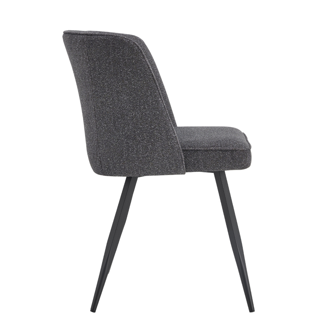 ZOLA CHAIR FABRIC ANTHRACITE METAL BLACK E1 PRC