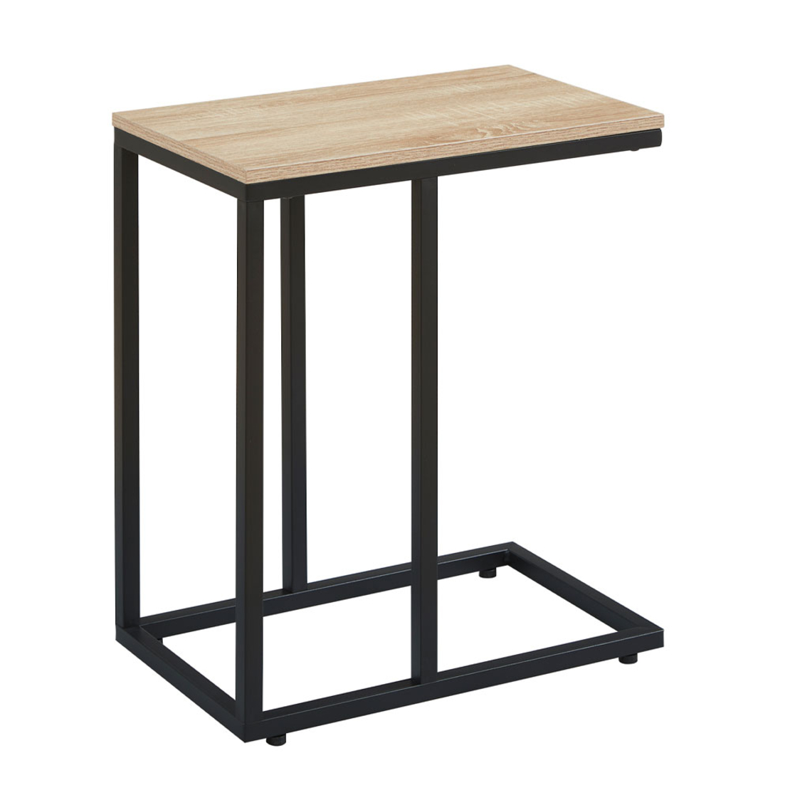 SUPPORT SIDE TABLE MELAMINE SONOMA METAL BLACK 50x30xH61cm E1 PRC