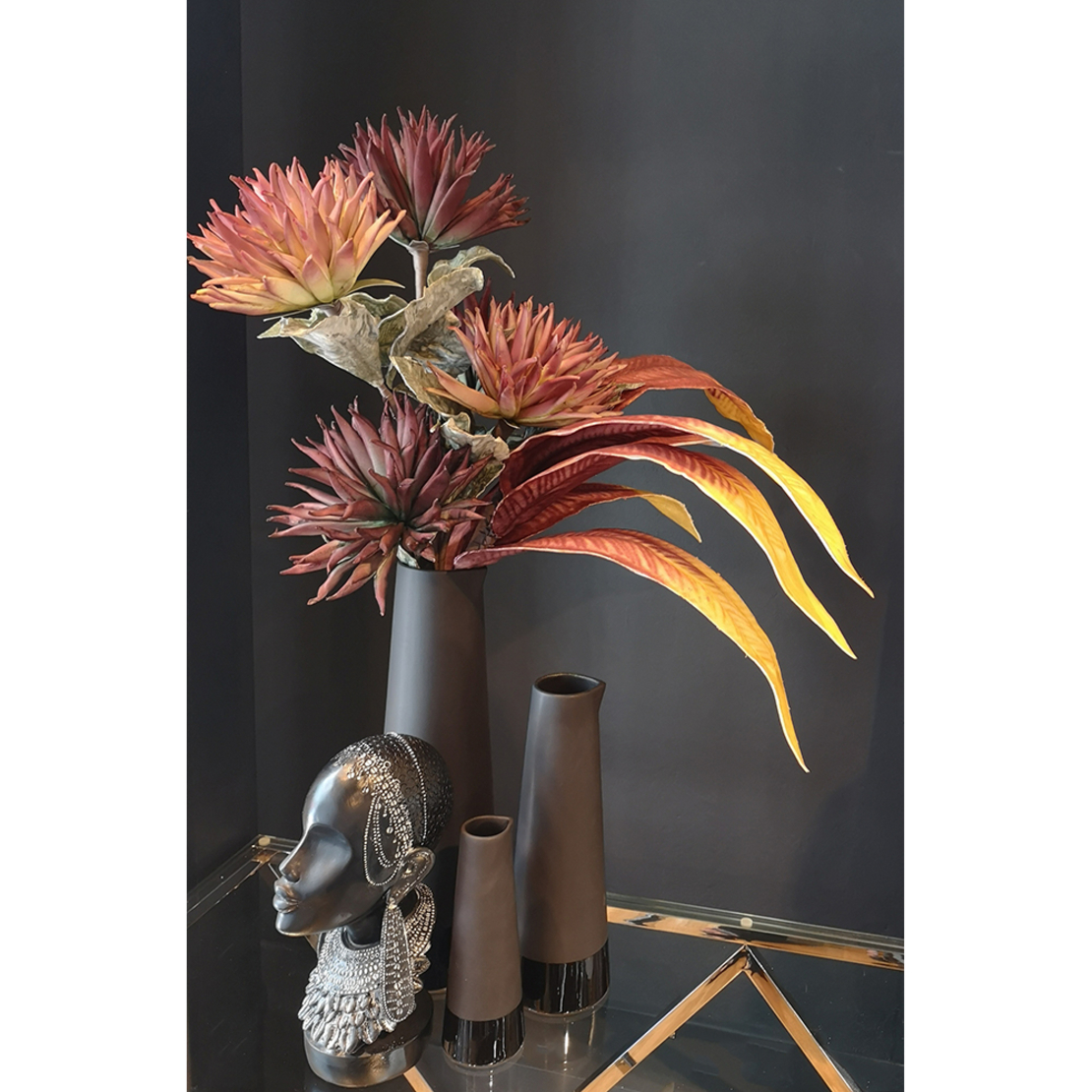 BORDEAUX 3 ARTIFICIAL FLOWER EVA FOAM BORDEAUX H10