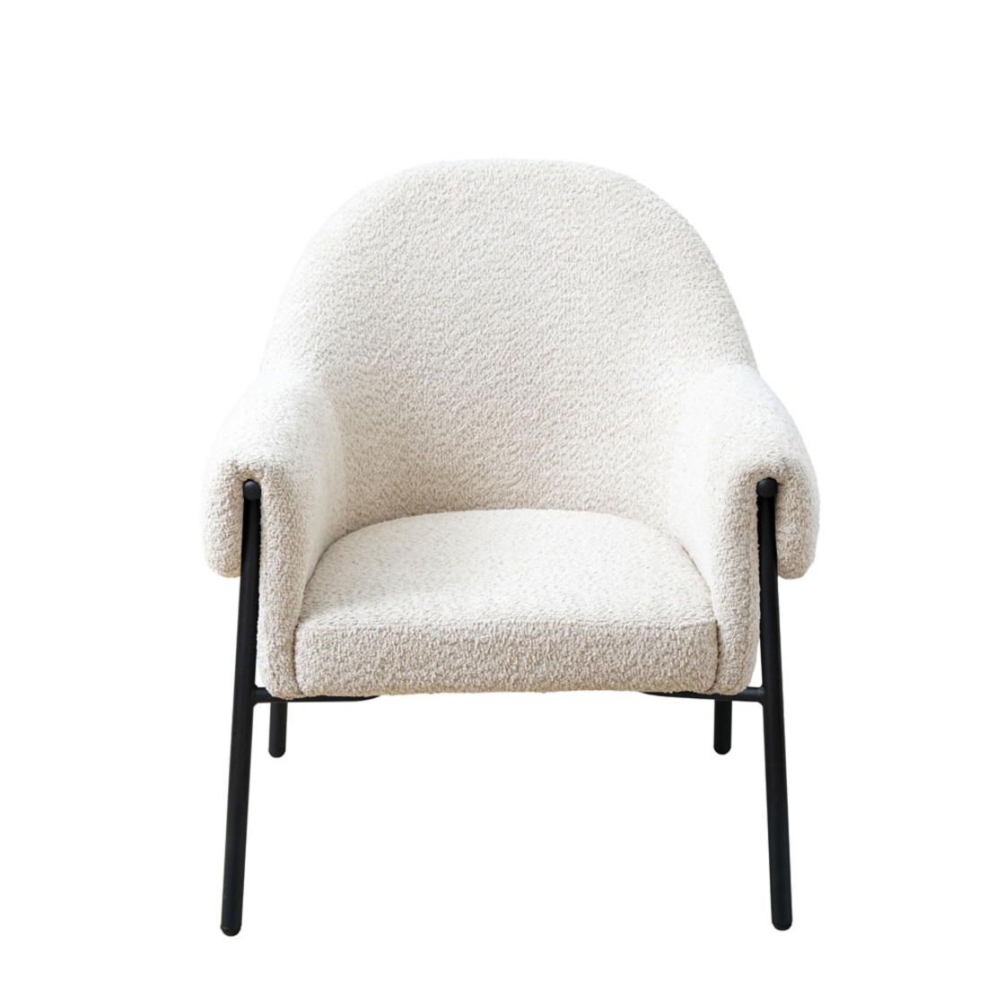 DOGGY ARMCHAIR FABRIC BEIGE METAL BLACK E1 PRC