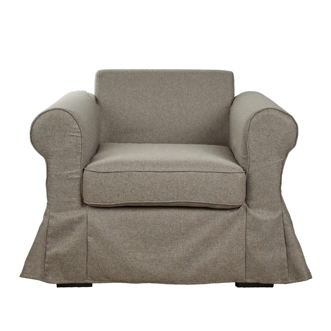 ASHLEY ARMCHAIR EASY CLEAN FABRIC BROWN LIGHT E1 EU