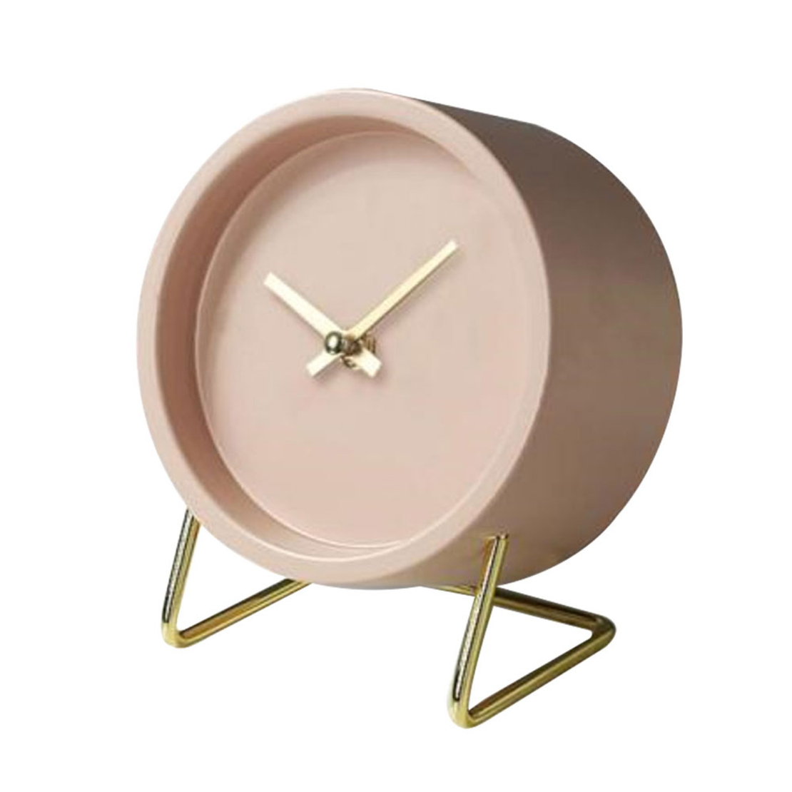 ALMERE 3 CLOCK TABLE METAL PINK GOLD 15x8xH18cm PR