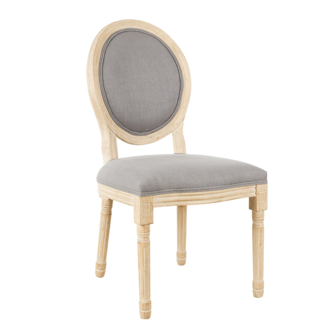 LUDOVIQUE CHAIR WOOD BIRCH GREY WOOD RUBBERWOOD NATURAL PRC
