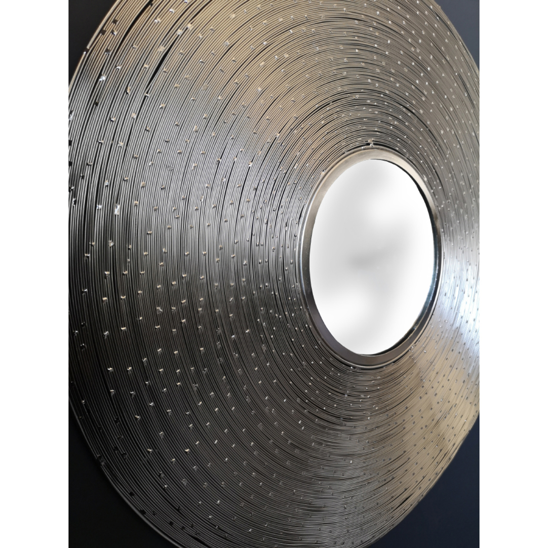 ODD MIRROR WALL ALUMINIUM SILVER 74x74x9cm IN