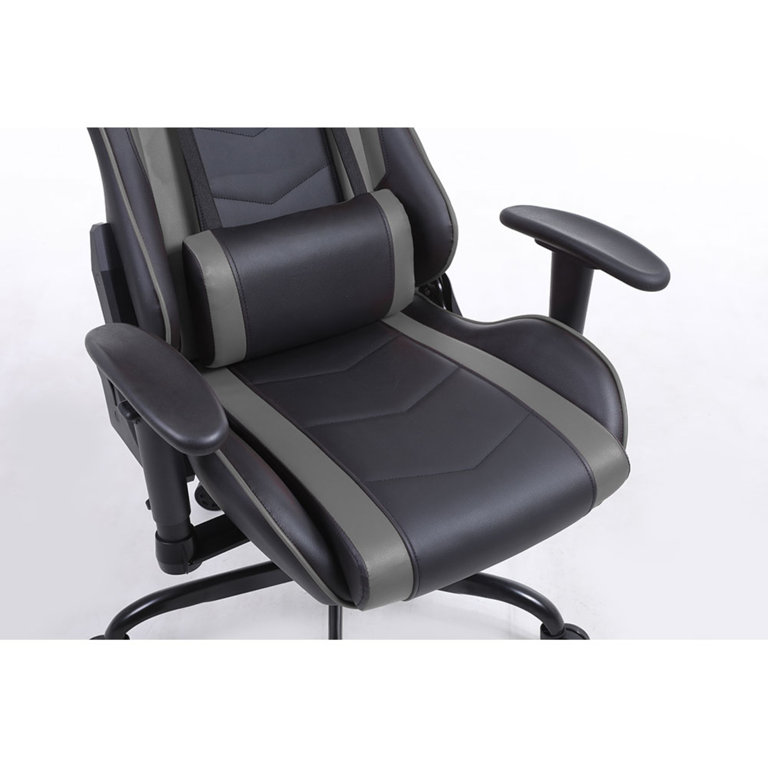EXPLOR GAMING CHAIR DESK FABRIC BLACK METAL GREY METAL 50x71xΗ135cm PRC