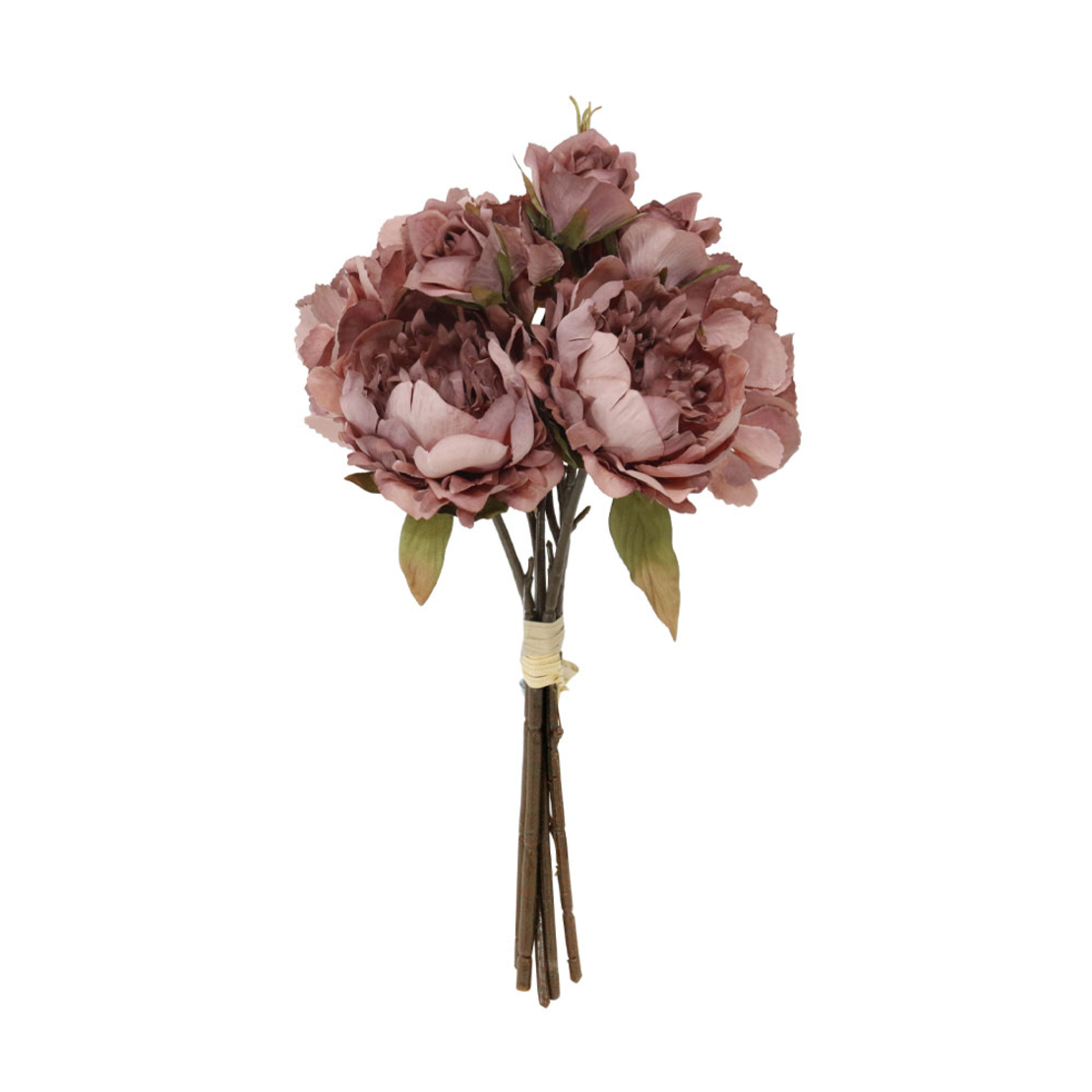 PEONY ARTIFICIAL BOUQUET DUSTY PINK GREEN H30cm PR