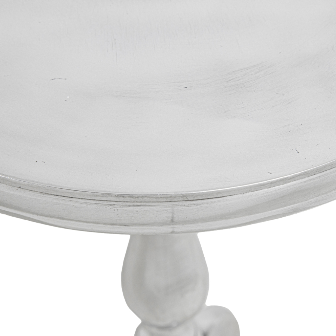 ELA SIDE TABLE ALUMINIUM SILVER 36x36xH61cm IN