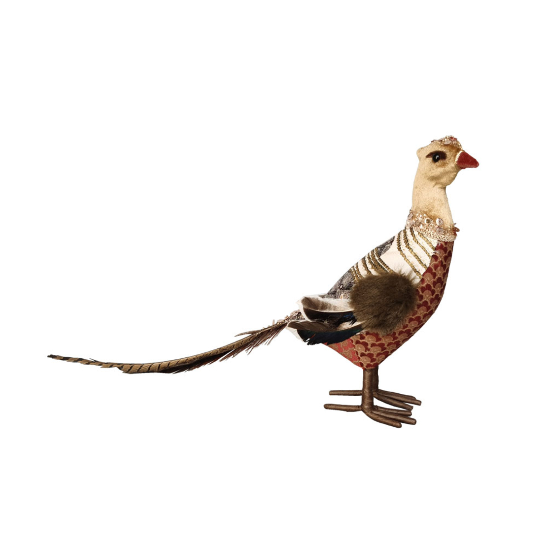 XMAS PHEASANT BROCADE B DECO MULTICOLOR PRC