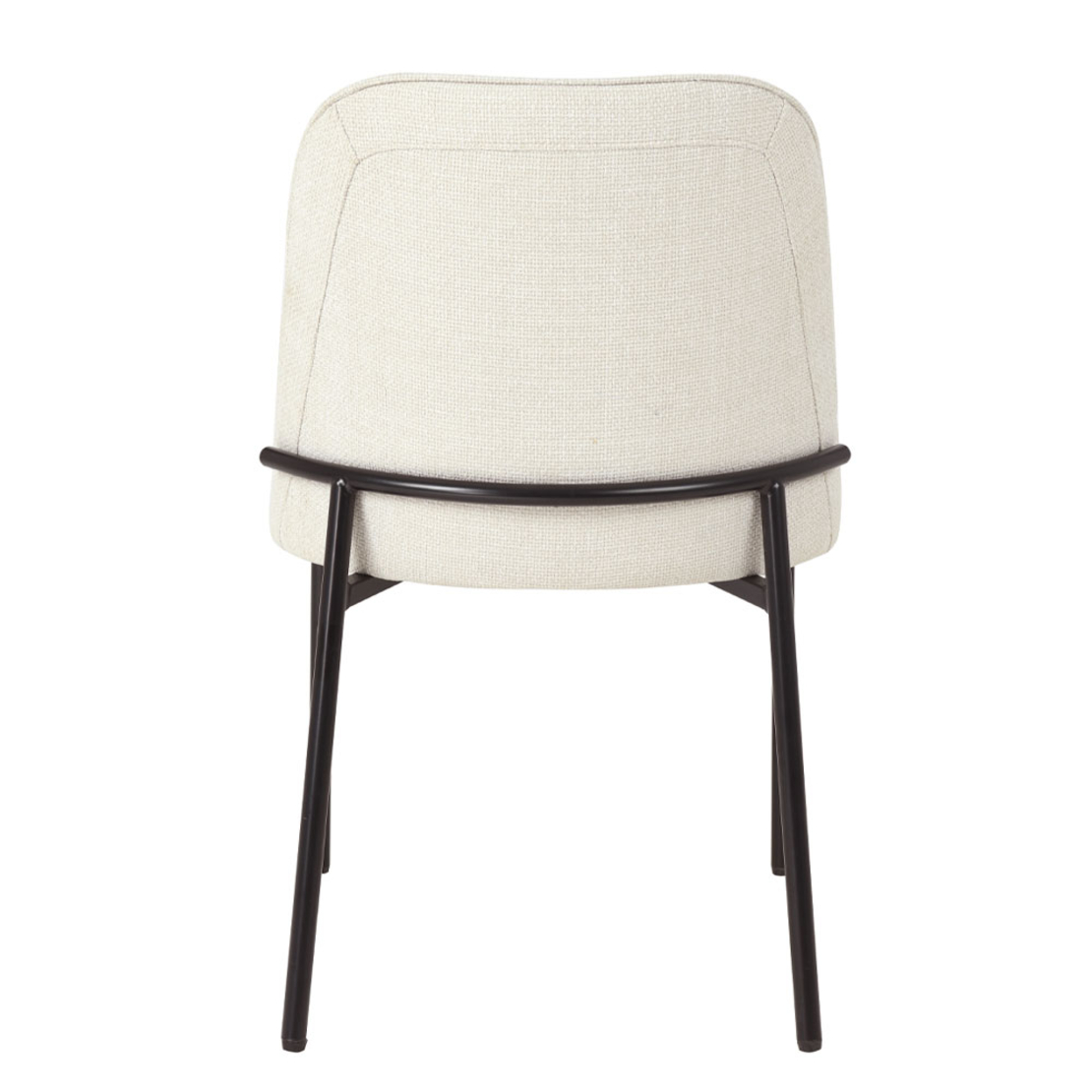 LUJO CHAIR FABRIC BEIGE METAL BLACK MAT E1 PRC