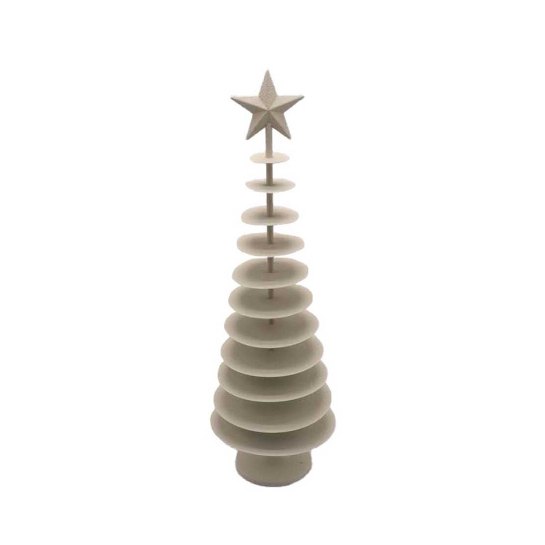 ALBERO CHRISTMAS DECORATION TREE 18.5x18.5x59 METAL BEIGE
