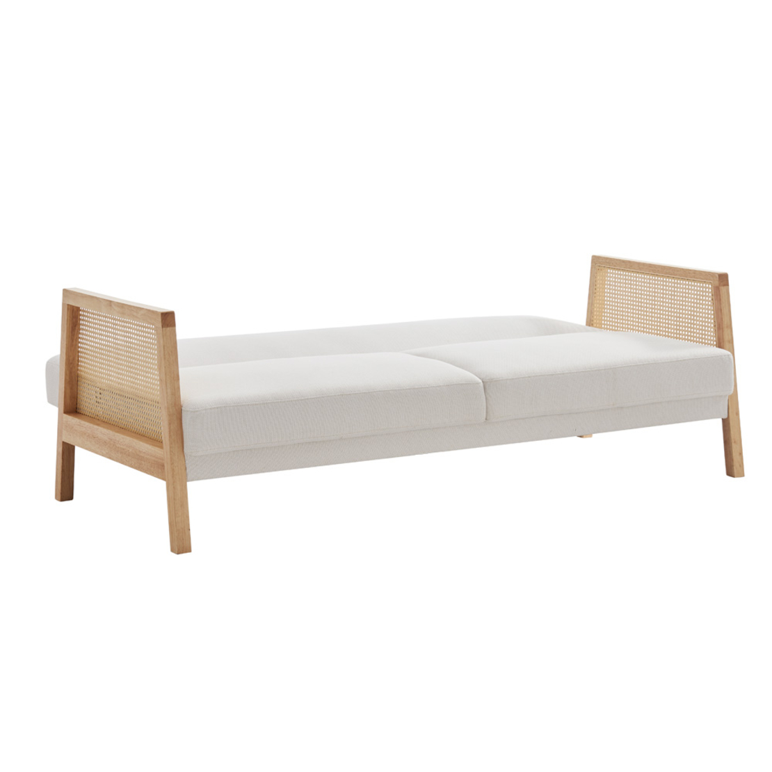 AMMOS SOFA BED 3SEAT FABRIC OFF WHITE FABRIC NATURAL E1