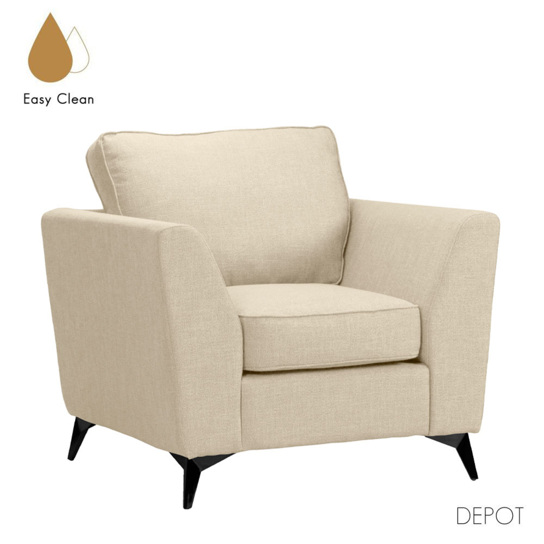 BOEL ARMCHAIR EASY CLEAN FABRIC BEIGE E1 EU