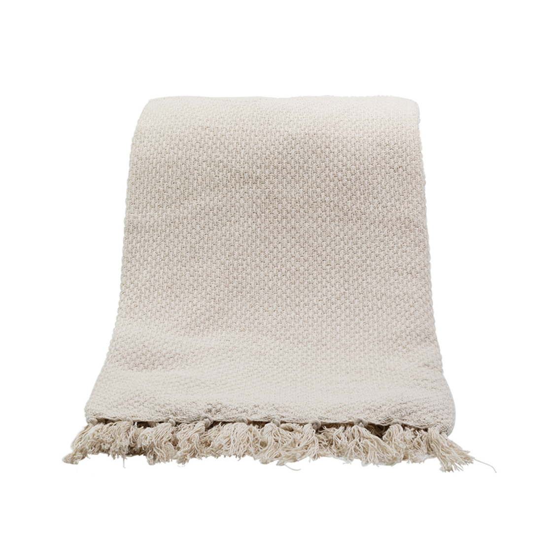 COZY THROW COTTON POLYESTER BEIGE 180x240cm IN
