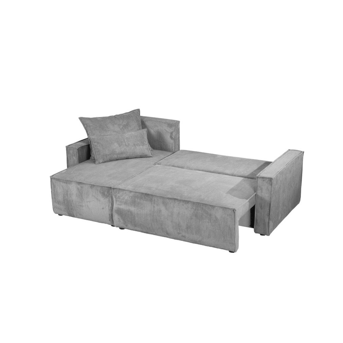 SAY SOFA BED REVERSABLE EASY CLEAN FABRIC GREY LIGHT E1 EU