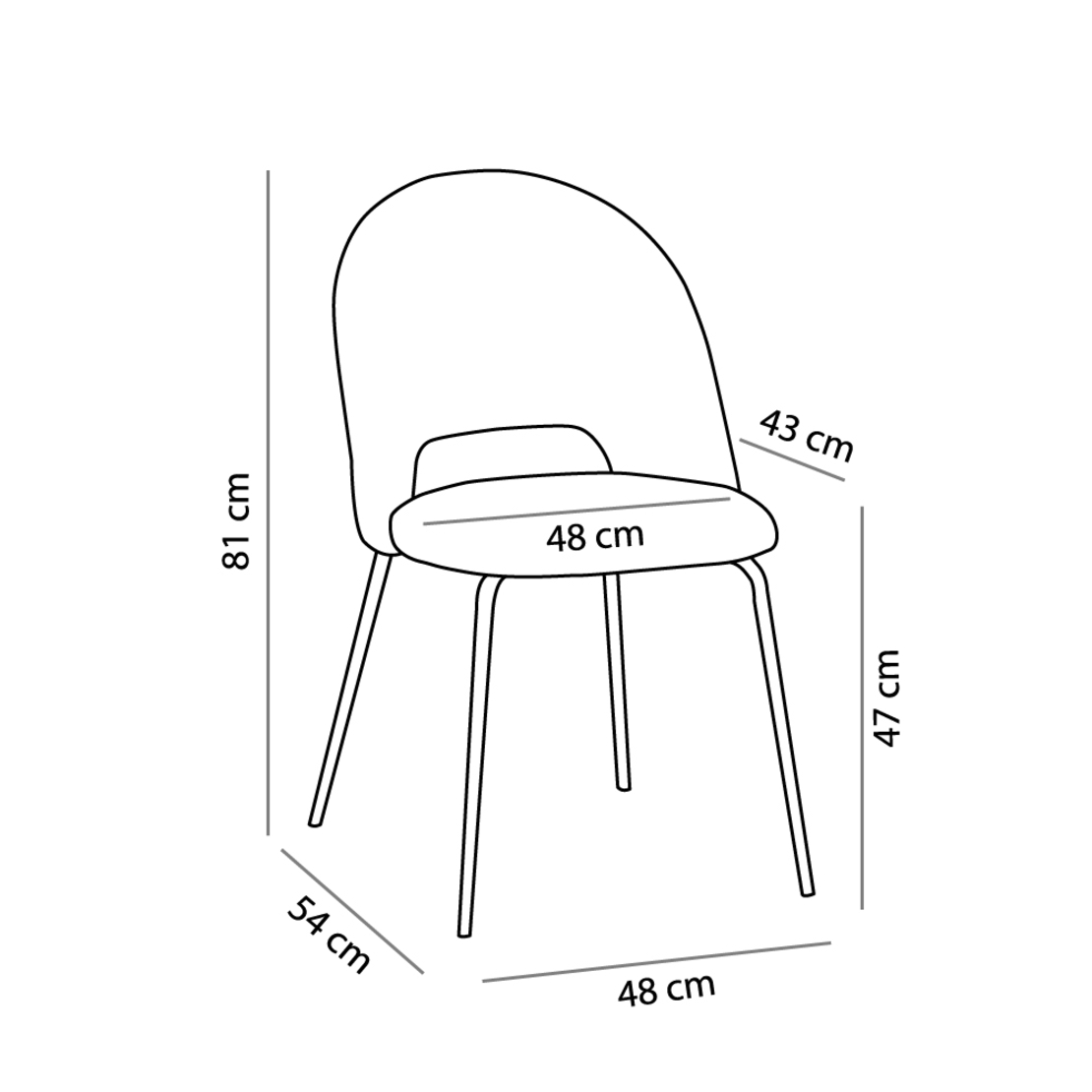TOKYO CHAIR FABRIC GREEN DARK METAL BLACK E1 PRC