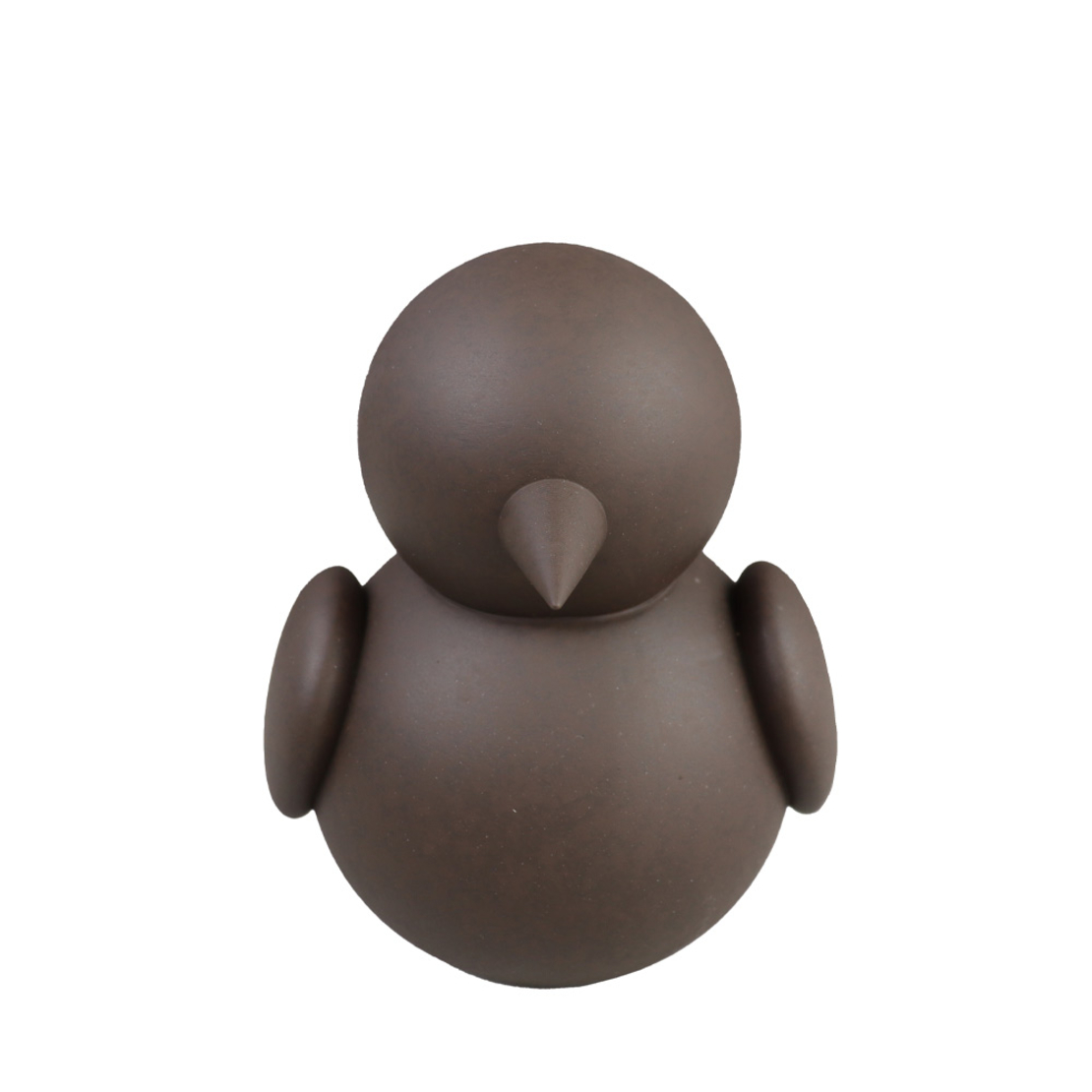 ODIN DECO BIRD POLYRESIN BROWN 13x12xH16cm PRC