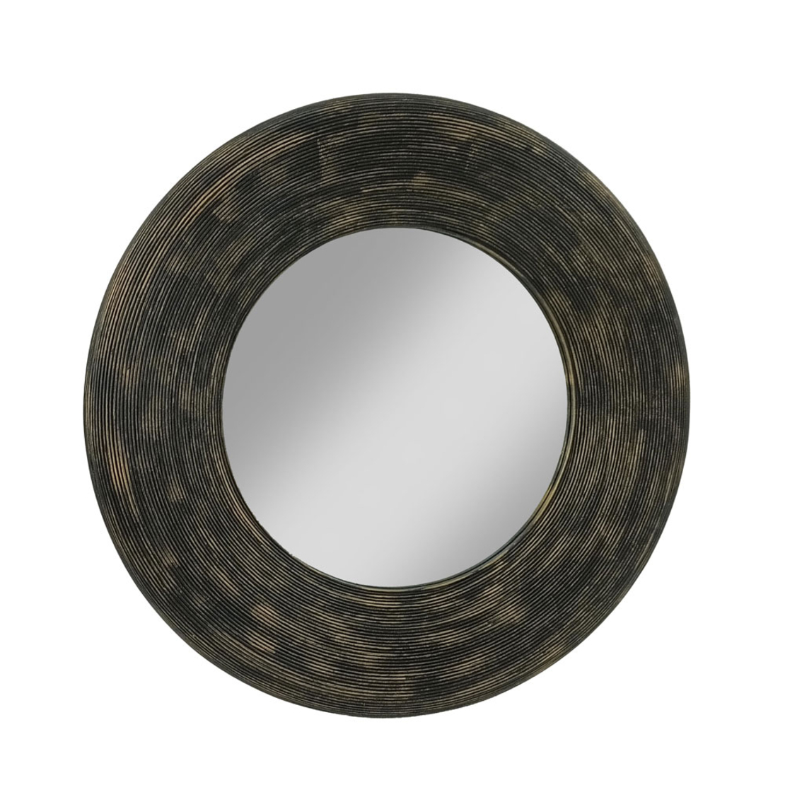 UP & DOWN MIRROR WALL BAMBOO BLACK ANTIQUE 77x6xH7