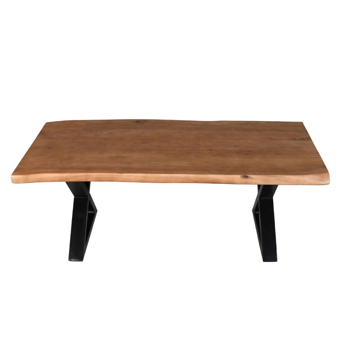 MINGLE COFFEE TABLE WOOD ACACIA WALNUT BLACK METAL 115x60xH42cm IN