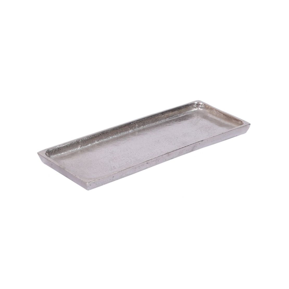 GIDEA TRAY ALUMINIUM SILVER 60x16xH4cm IN
