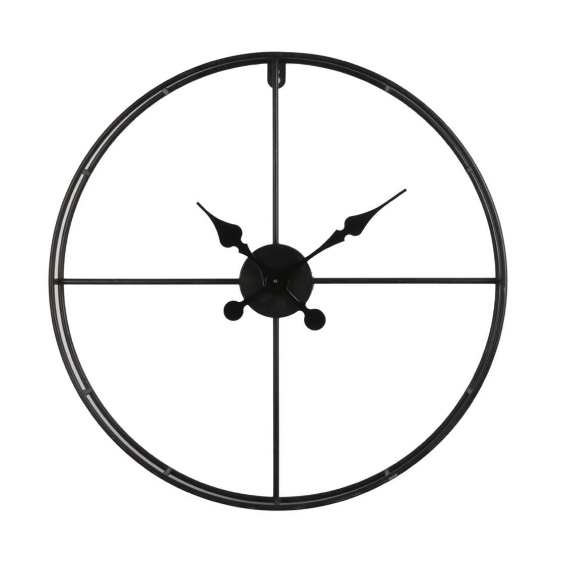 TEMPUS CLOCK WALL METAL BLACK D60xH6,5cm PRC