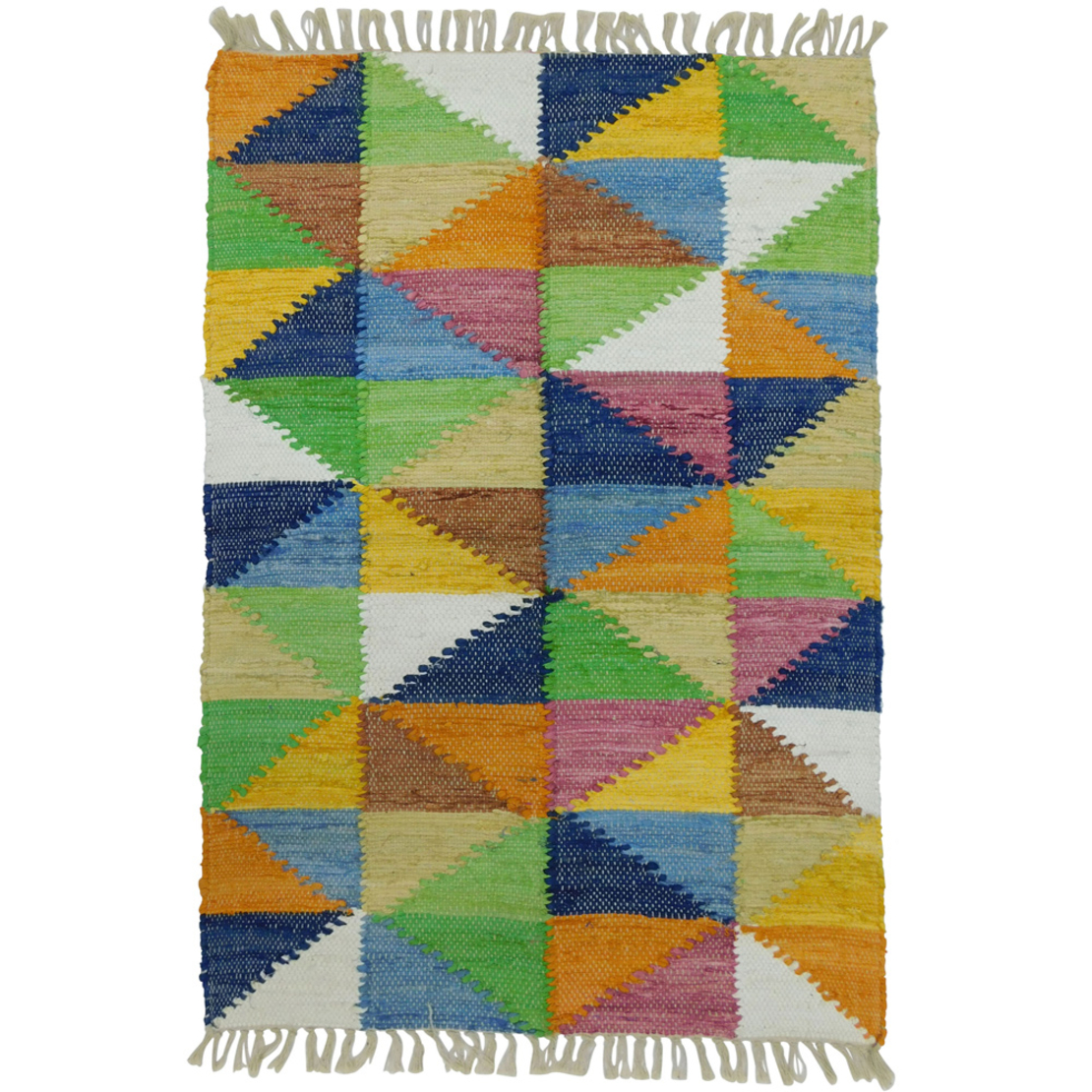 TRIGONAL CARPET COTTON MULTICOLOR 60x90cm IN