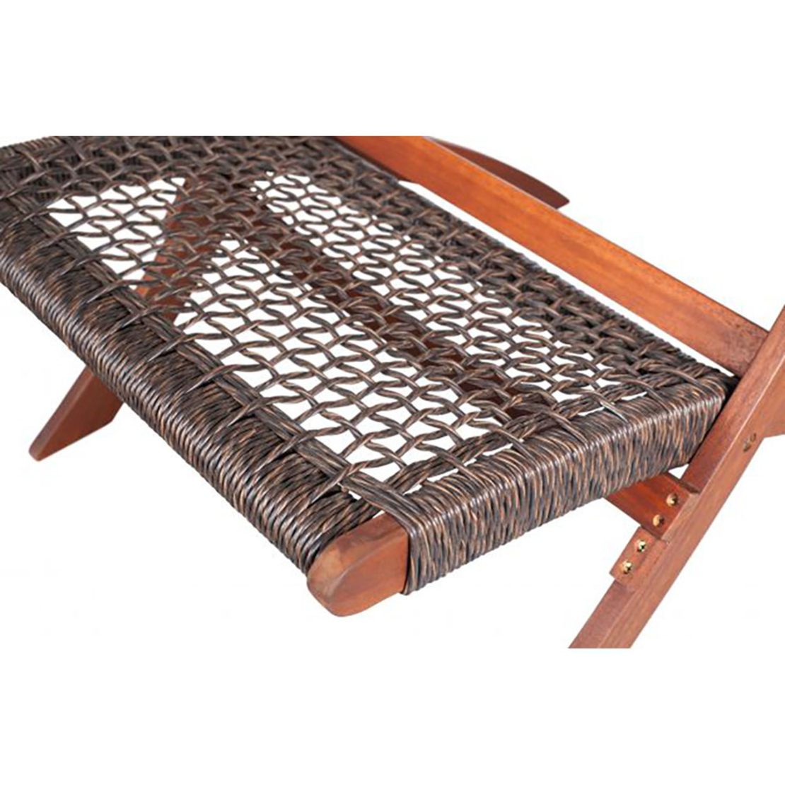 MESH CHAIR FOLDING HIGH DENSITY POLYETHYLENE BROWN ANTIQUE WALNUT 78x60xH72,5cm VN