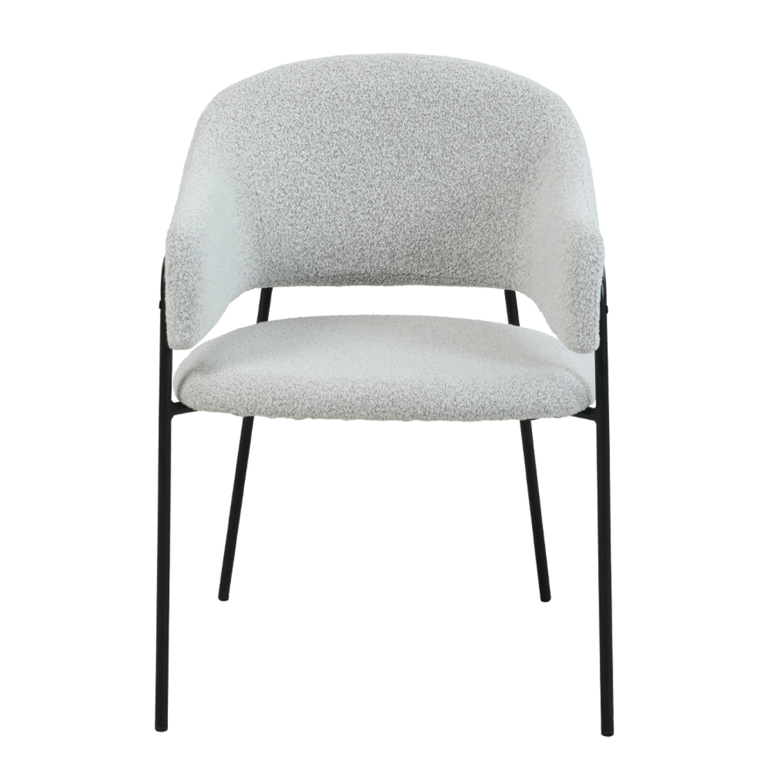 CONNECT CHAIR FABRIC WHITE METAL BLACK PRC