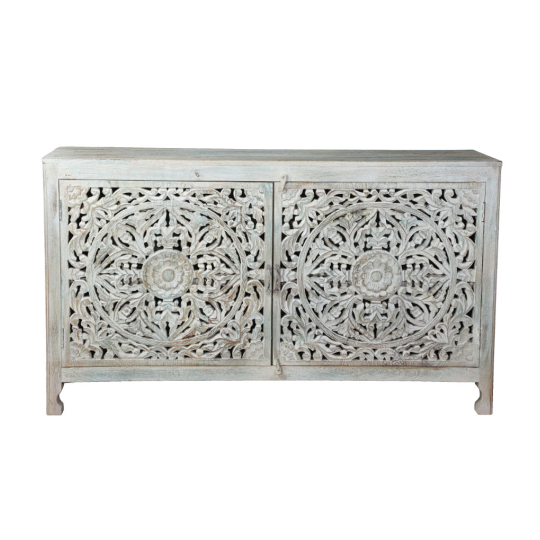 KRISNA SIDEBOARD WOOD MANGO MINT ANTIQUE WASHED 150x45xH86cm IN