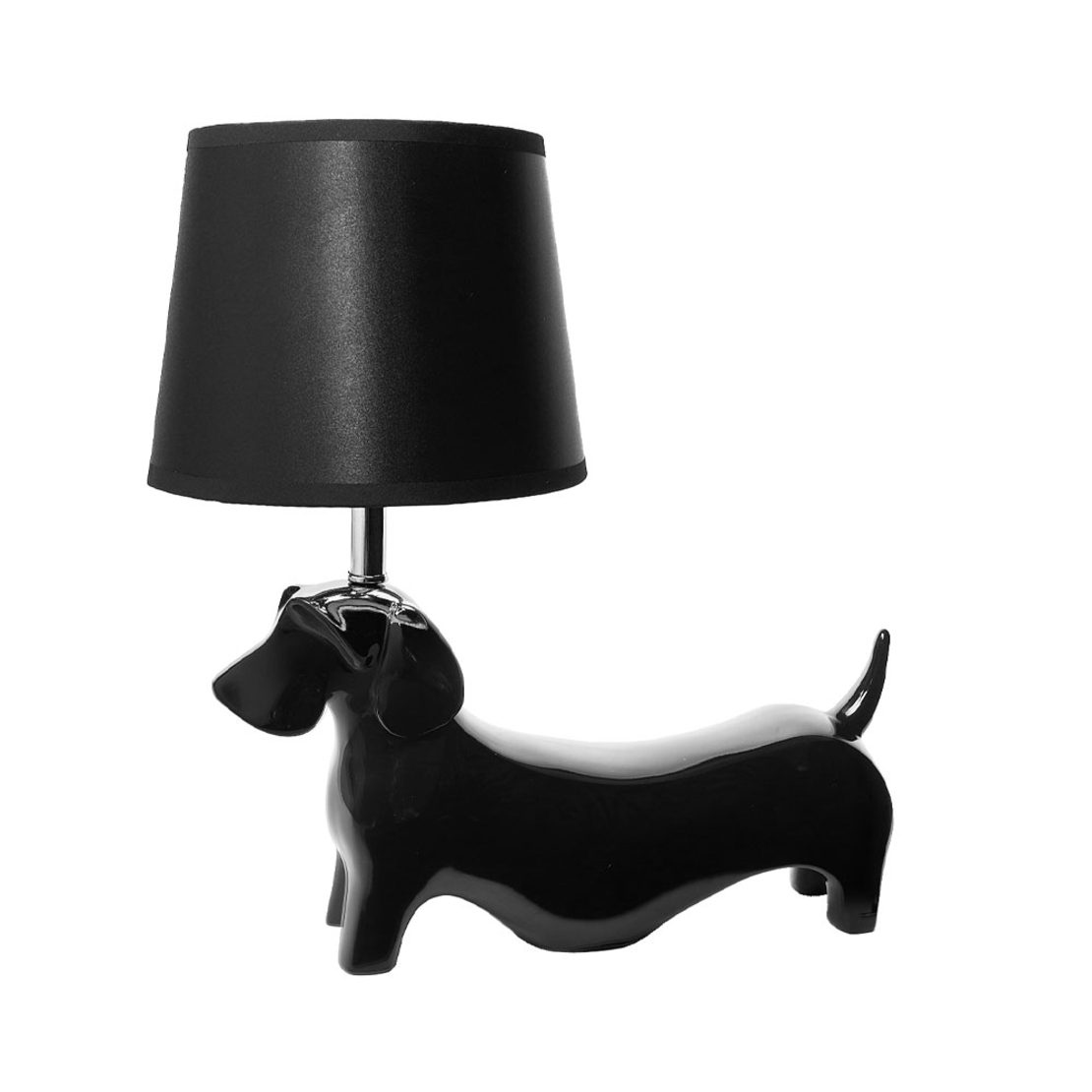 SHEPHERD LAMP TABLE POLYRESIN BLACK 34,3x19xH35,5c