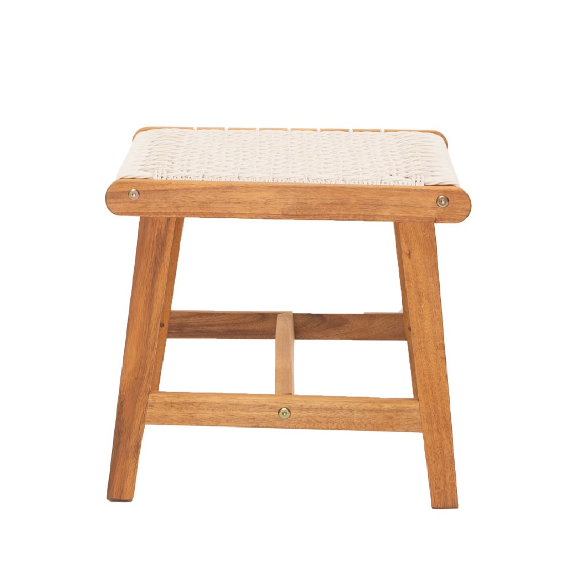 MESH STOOL HIGH DENSITY POLYETHYLENE WHITE NATURAL 57x41xH35,5cm VN