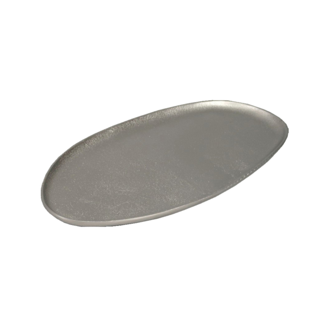 MANDY TRAY ALUMINIUM SILVER MATTE 39x19xH1cm IN