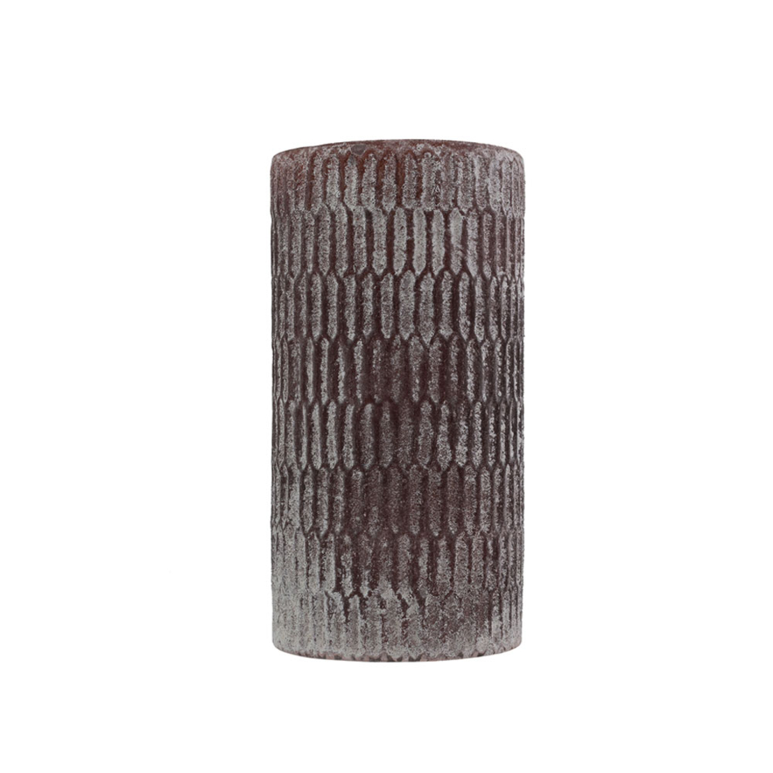 CAMEL VASE GLASS BORDEAUX D14xH26cm IN
