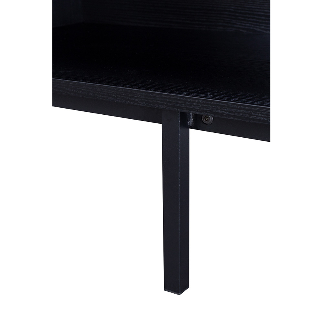 ORIGAMI TV STAND 1DRAWER CHIPBOARD WITH MELAMINE CARTA BLACK SONOMA METAL BLACK 160x39,5xH50cm E1 PRC