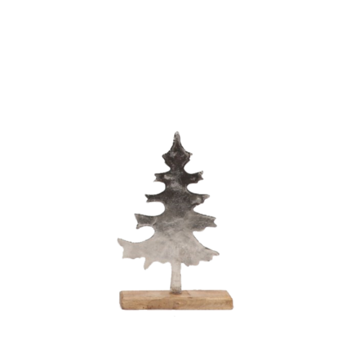 XMAS AVERY TREE ALUMINIUM WOOD MANGO SILVER NATURA