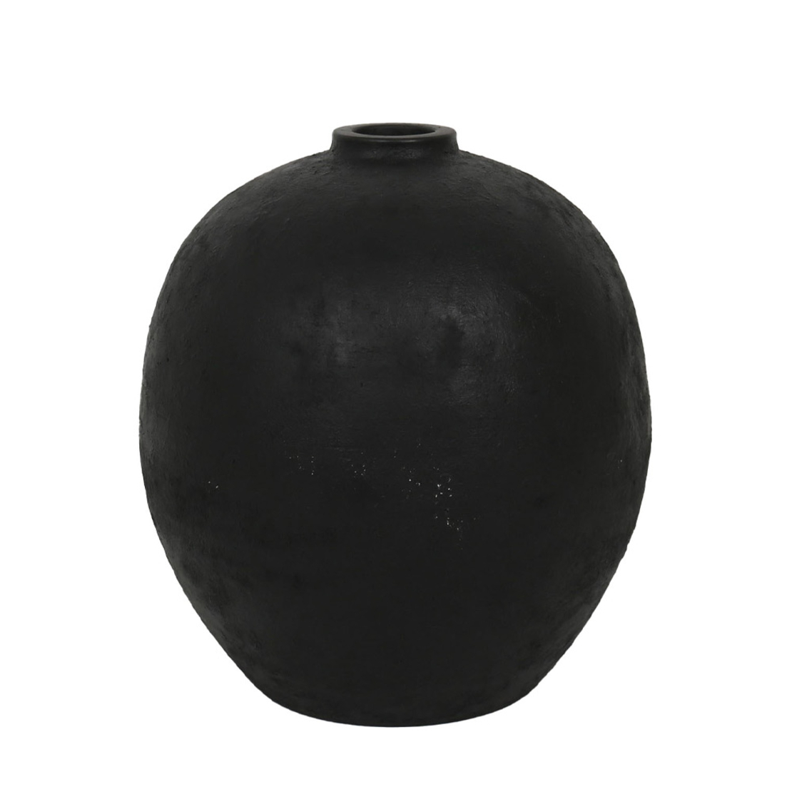 KRAKATOA VASE MGO BLACK 35x35xH40cm PRC