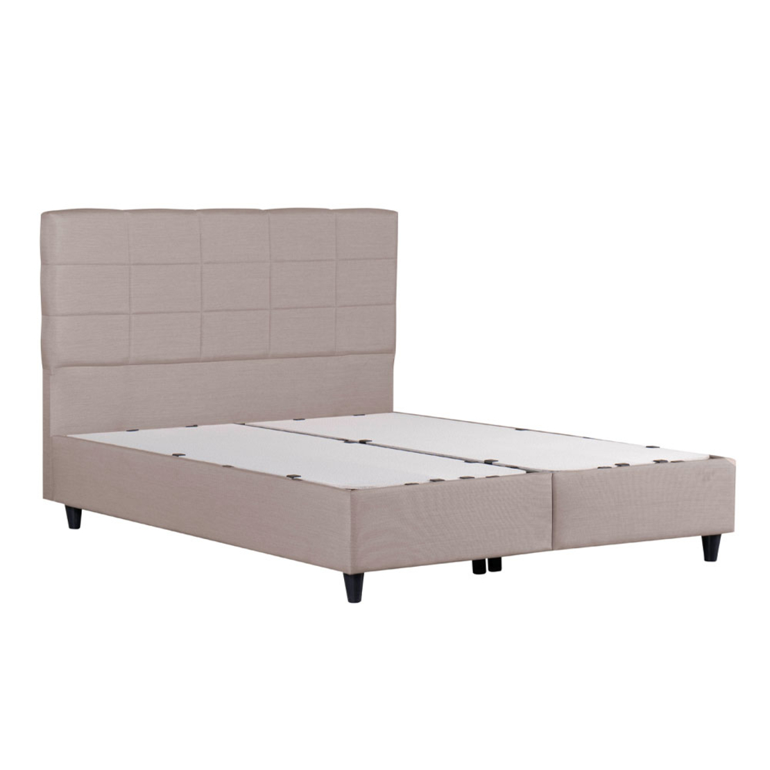 DEAL SET BED WITH STORAGE AND MATTRESS FABRIC BEIGE E1 TR