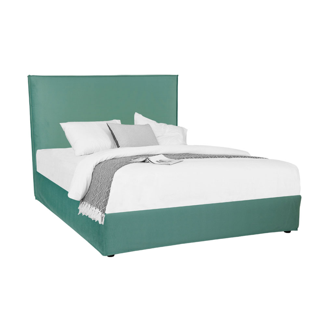 LOCA BED WITHOUT STORAGE (FOR MATTRESS 160x200cm) FABRIC MINT TEXAS18 FABRIC E1 EU