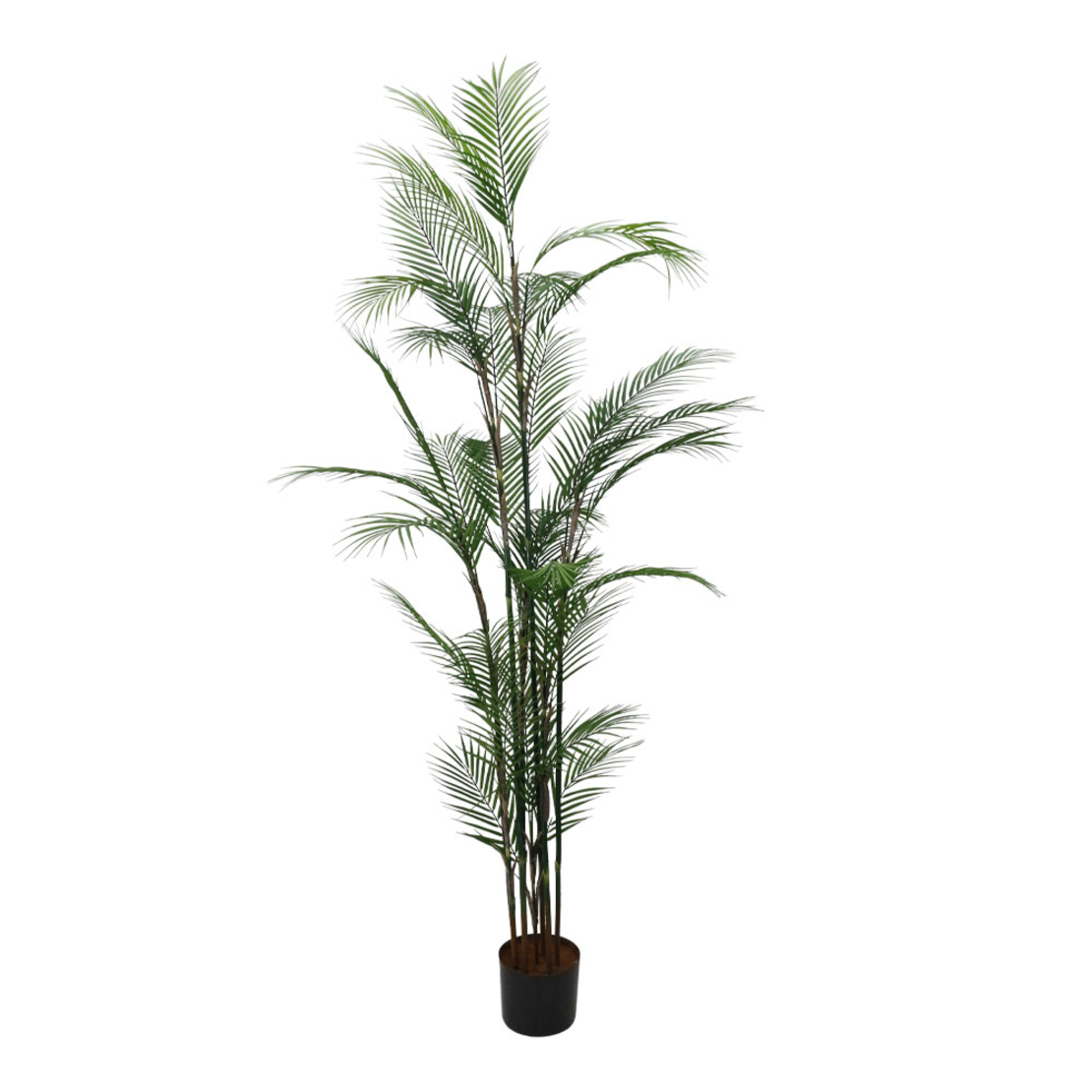 MAJESTY PALM ARTIFICIAL PLANT IN POT GREEN BLACK H