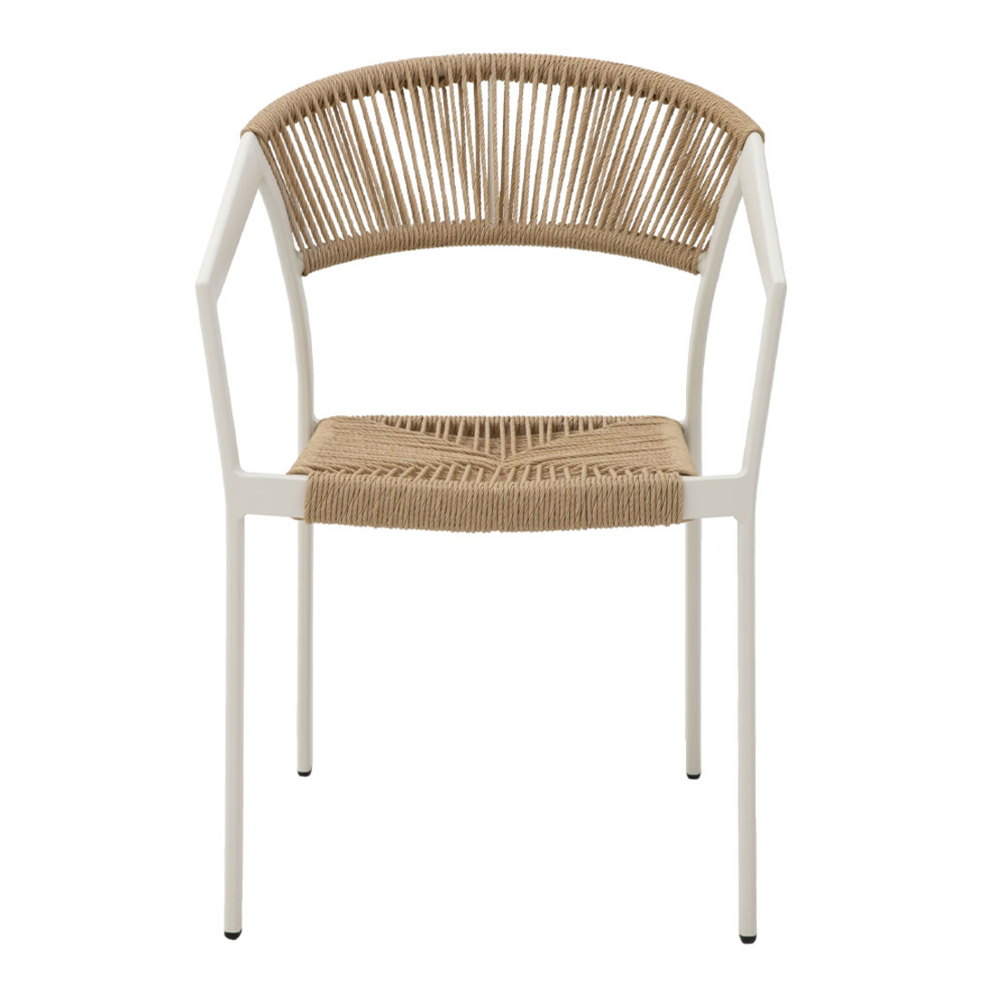 MAGIC ARMCHAIR ALUMINIUM WHITE NATURAL 56x59,5xH80cm PRC